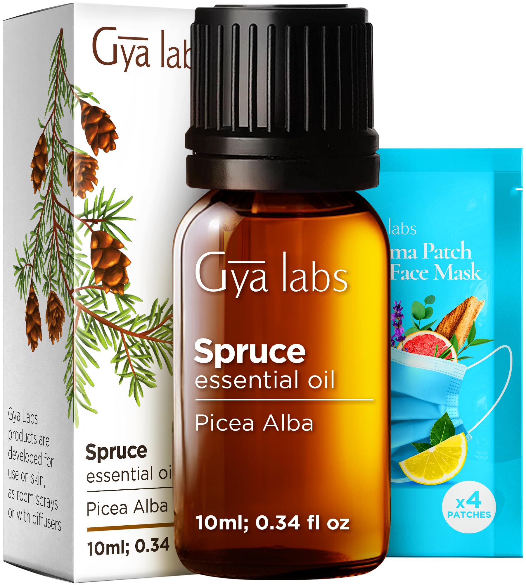 Spruce Essential Oil for Skin, Hair &amp; Diffuser - 0.34 Fl Oz