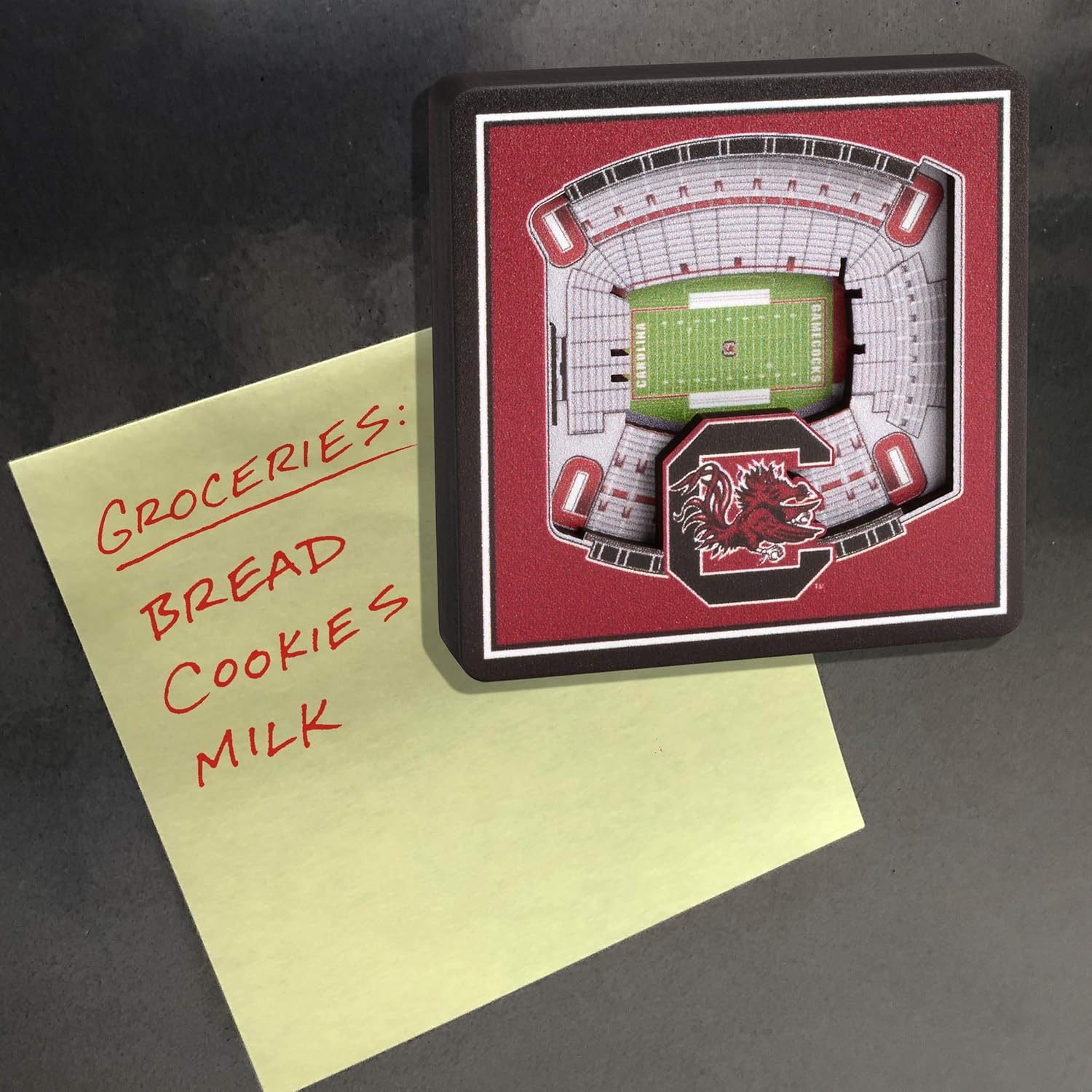 YouTheFan NCAA South Carolina Gamecocks - Williams-Brice Stadium 3D StadiumView Magnet3D StadiumView Magnet, Team Colors, Small : Everything Else