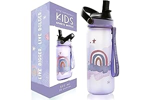 Live Infinitely Rainbow Water Bottles for Girls