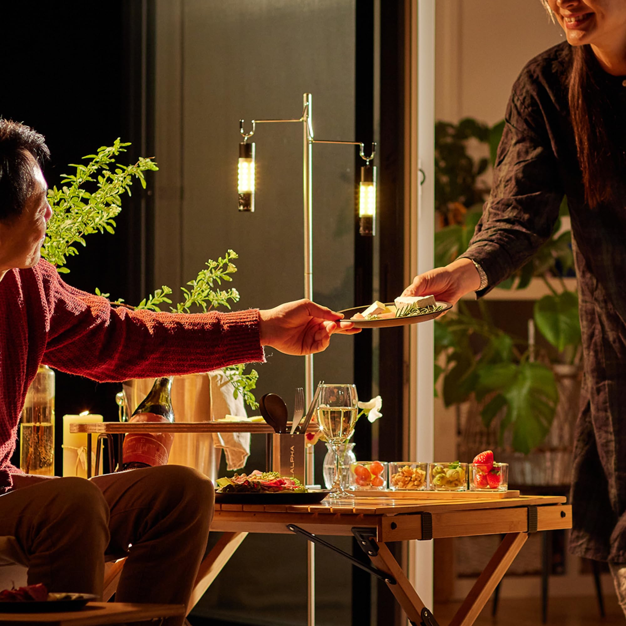 LALPHA ローチェア、ランタンスタンド Amazon.co.jp: LALPHA (ラルファ) ひかりの杖 2WAYランタンスタンド 高