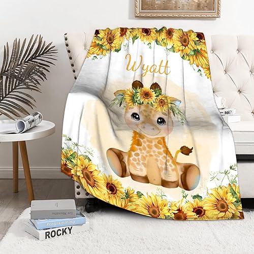 Miniatura 292 de Butterfly Custom Baby Blanket with Name Personalized Baby Blanket for Girl Boy Birthday Chirstmas Gift Customized Baby Receiving Blanket for Newborn