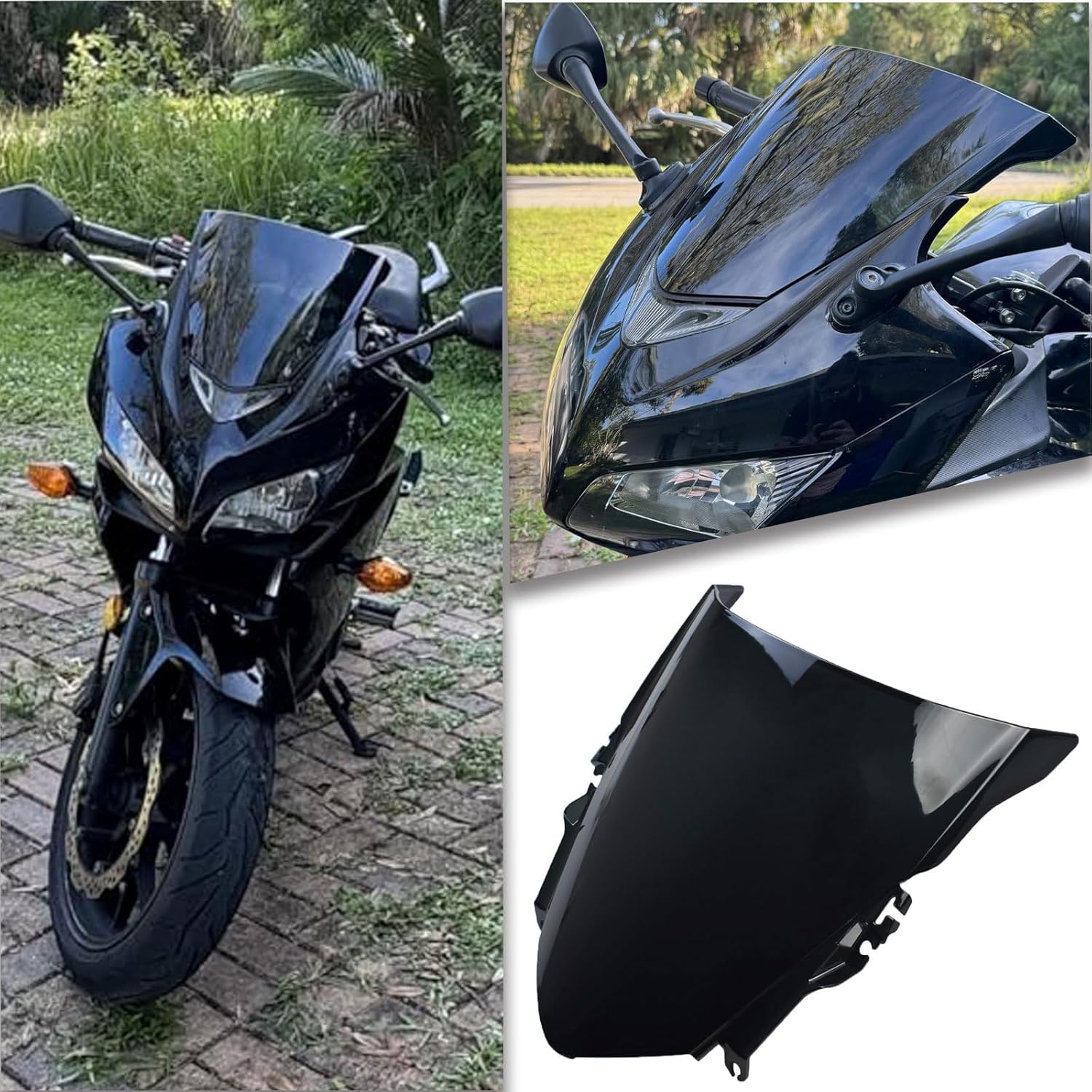 Motorcycle Accessories Windscreen Windshield Wind Shield Screen Front Fairing fit for Ho-nda CBR500R CBR 500R CBR 500 R Parts 2013 2014 2015
