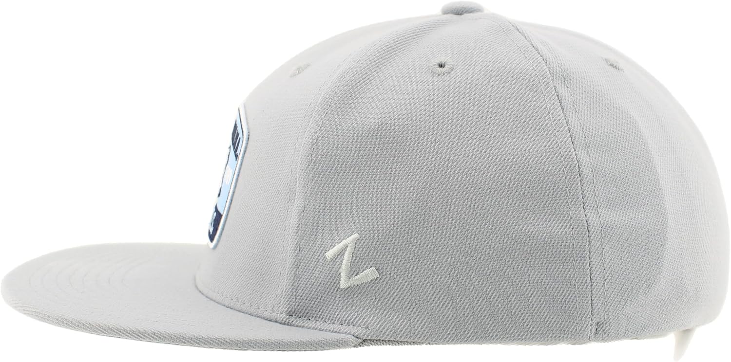 ZHATS Standard NCAA Officially Licensed Fitted Hat M15Z Switchback Light Gray, Grey, Medium - Image 3