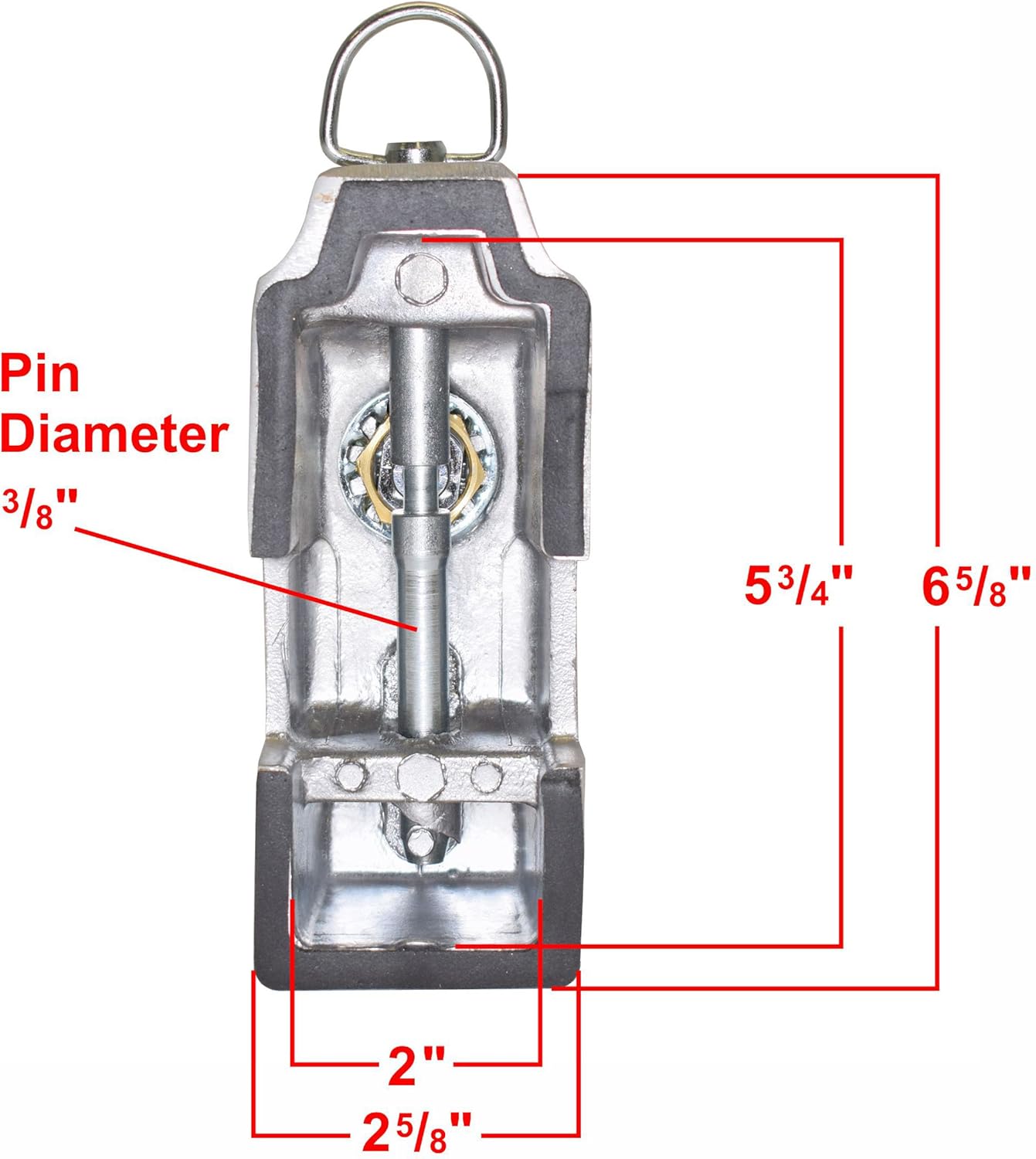 Blaylock DL-80 Cargo Trailer Door Lock - 2-Pack of Keyed Alike Locks