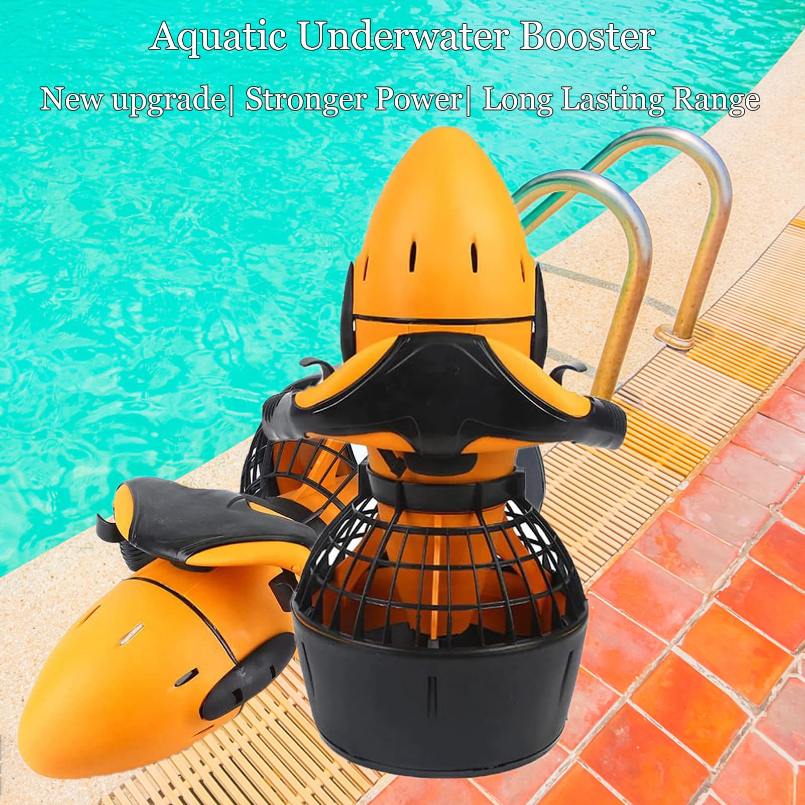 Elica Subacquea Scooter Subacqueo Elica per Piscina d'Acqua a Doppia velocità Bici Subacquea Elettrica per Piscina Attrezzatura Sportiva Impermeabile per Il Nuoto,300W