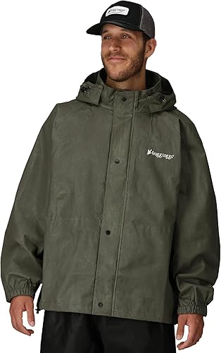 Frogg Toggs Chaqueta impermeable Bull Frogg, color piedra, talla S