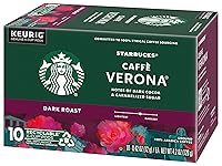Vista 4 de Starbucks Coffee Company Starbucks Caffe Verona - Cápsulas K-Cup de café molido tostado oscuro para cafeteras Keurig, 100% café arábica, 10 cápsulas