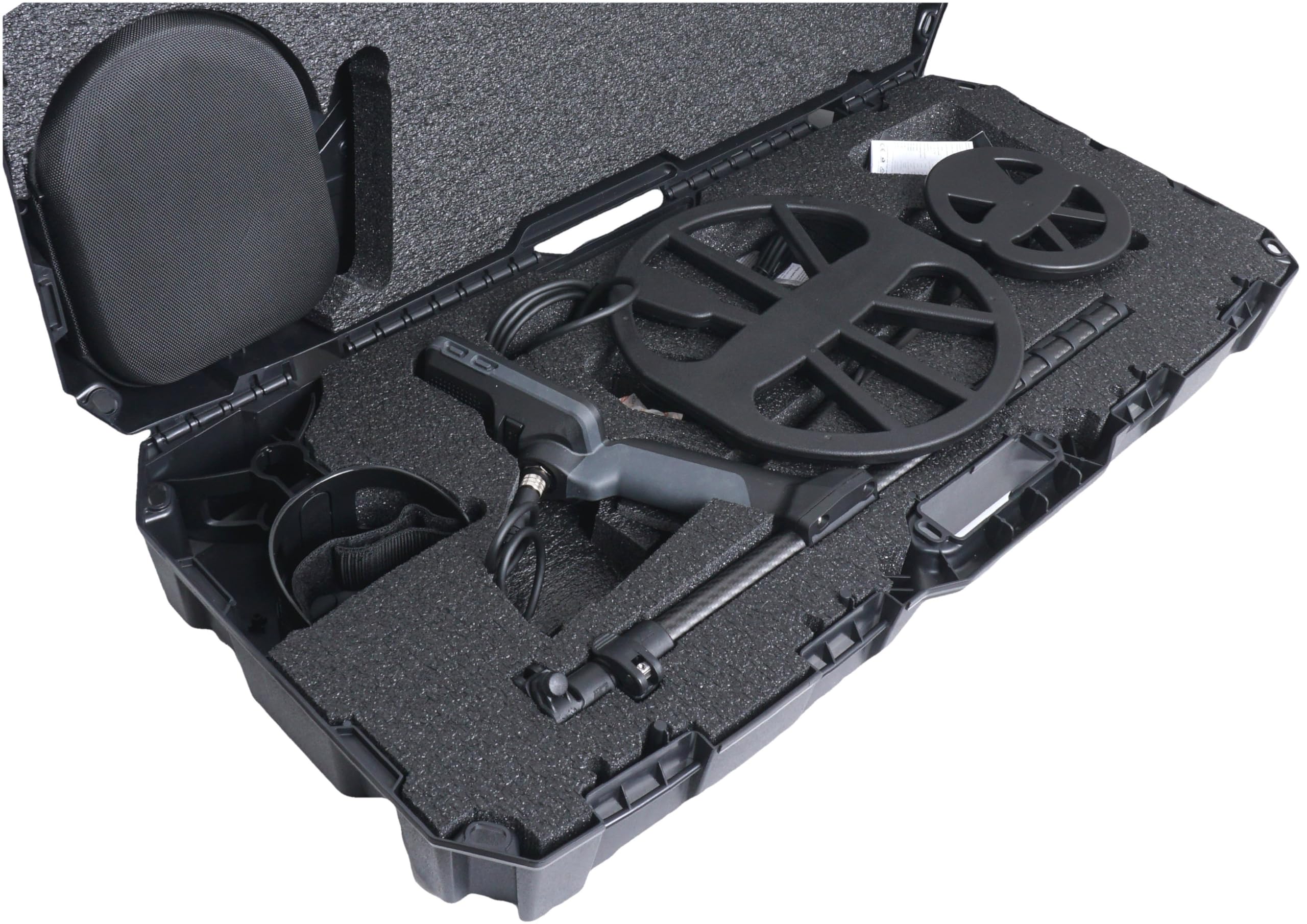 Case Club La Funda se Adapta al Detector de Metales Minelab Equinox en una Carcasa Dura, Protectora y Ligera
