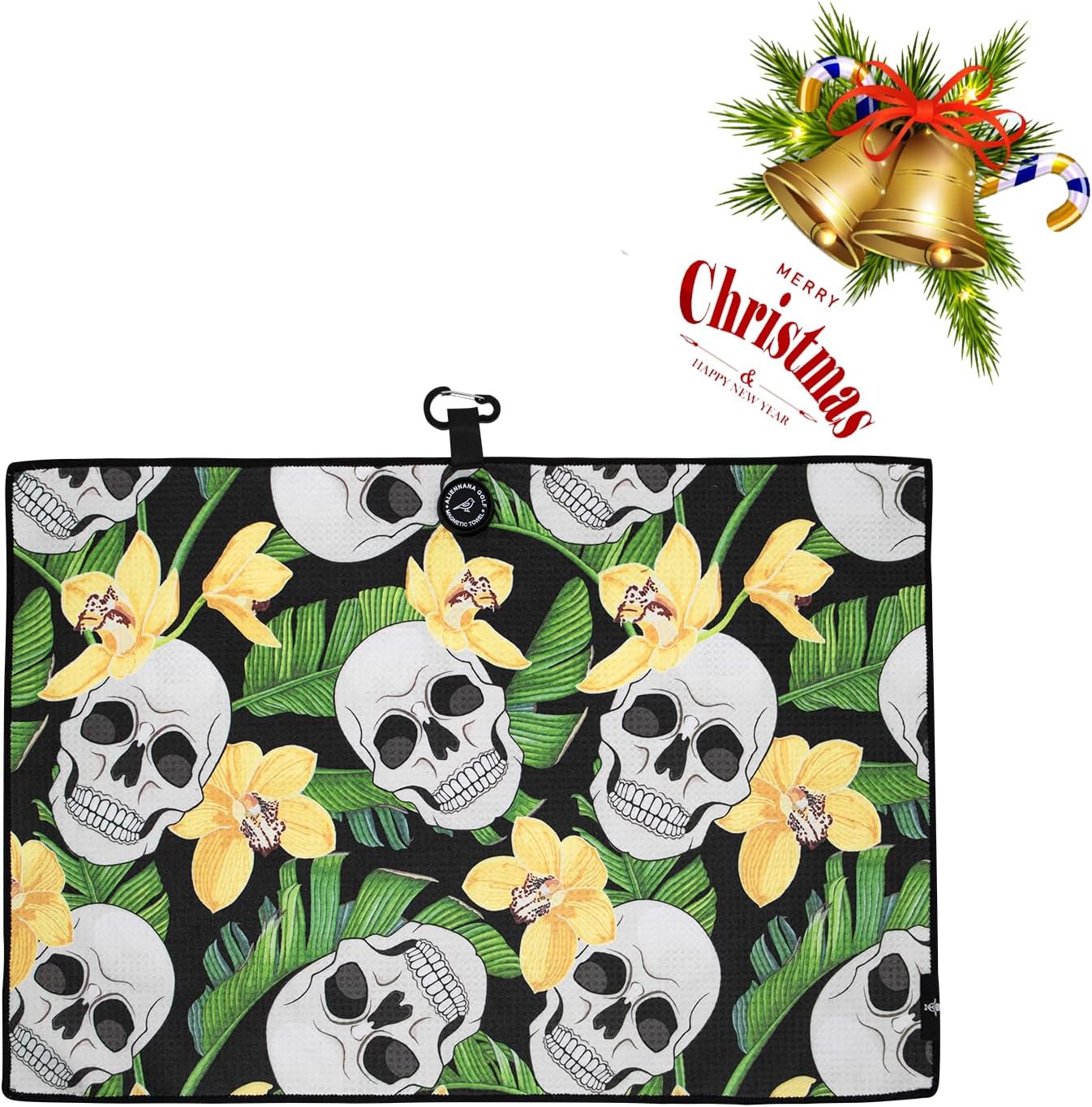 Magnetic Golf Towel, Microfiber Waffle Design with Clip - Industrial Strength Magnet for Strong Hold to Golf Bags, Carts & Clubs - Image 3