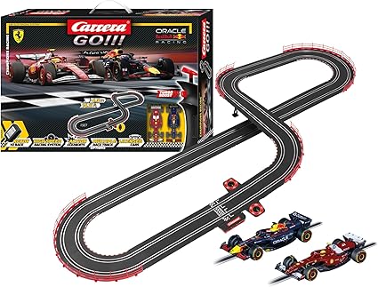 Carrera GO Slot Car Toy Race Track Set with High-Speed Cars, Racing Game for Boys, Girls, and Kids, Ages 6+, Champion's Racing