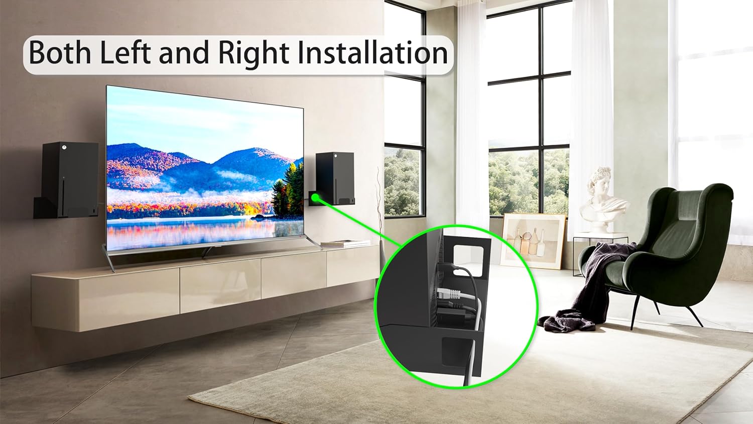 Funturbo Xbox Series X Wall Mount - Metal Wall Mount with Ventilation Design for Xbox Series X