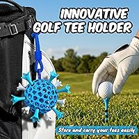 Vista 2 de Tees de golf profesionales de plástico Full Choice, paquete de 100 (3-1/4" o 2-3/4"), durabilidad y estabilidad mejoradas, diseñados para minimizar