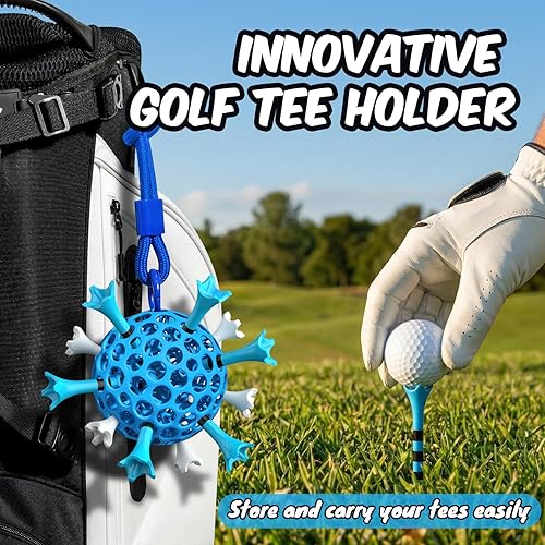 Miniatura 2 de Tees de golf profesionales de plástico Full Choice, paquete de 100 (3-1/4" o 2-3/4"), durabilidad y estabilidad mejoradas, diseñados para minimizar