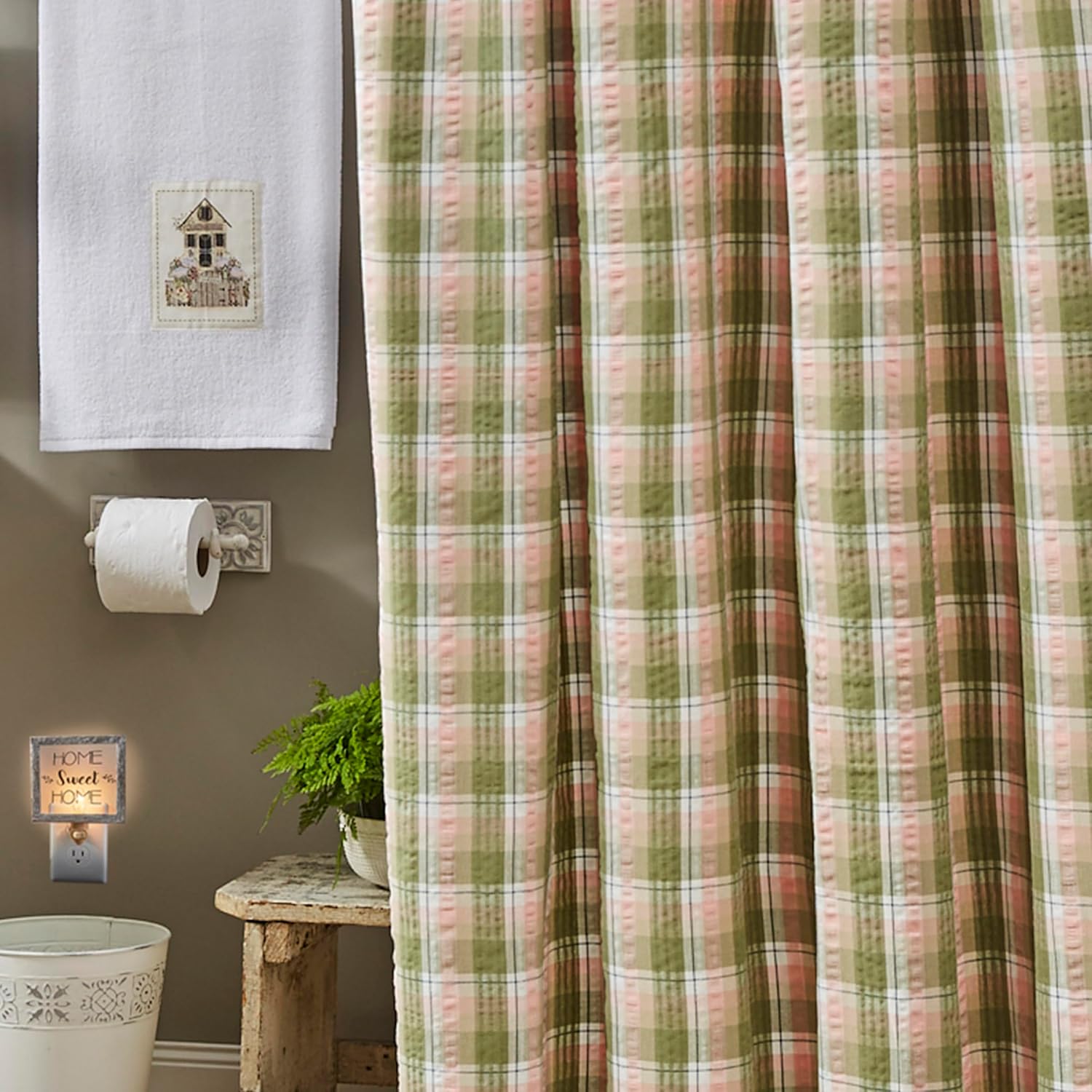 Park Designs Butterfly Garden Shower Curtain 72" x 72"