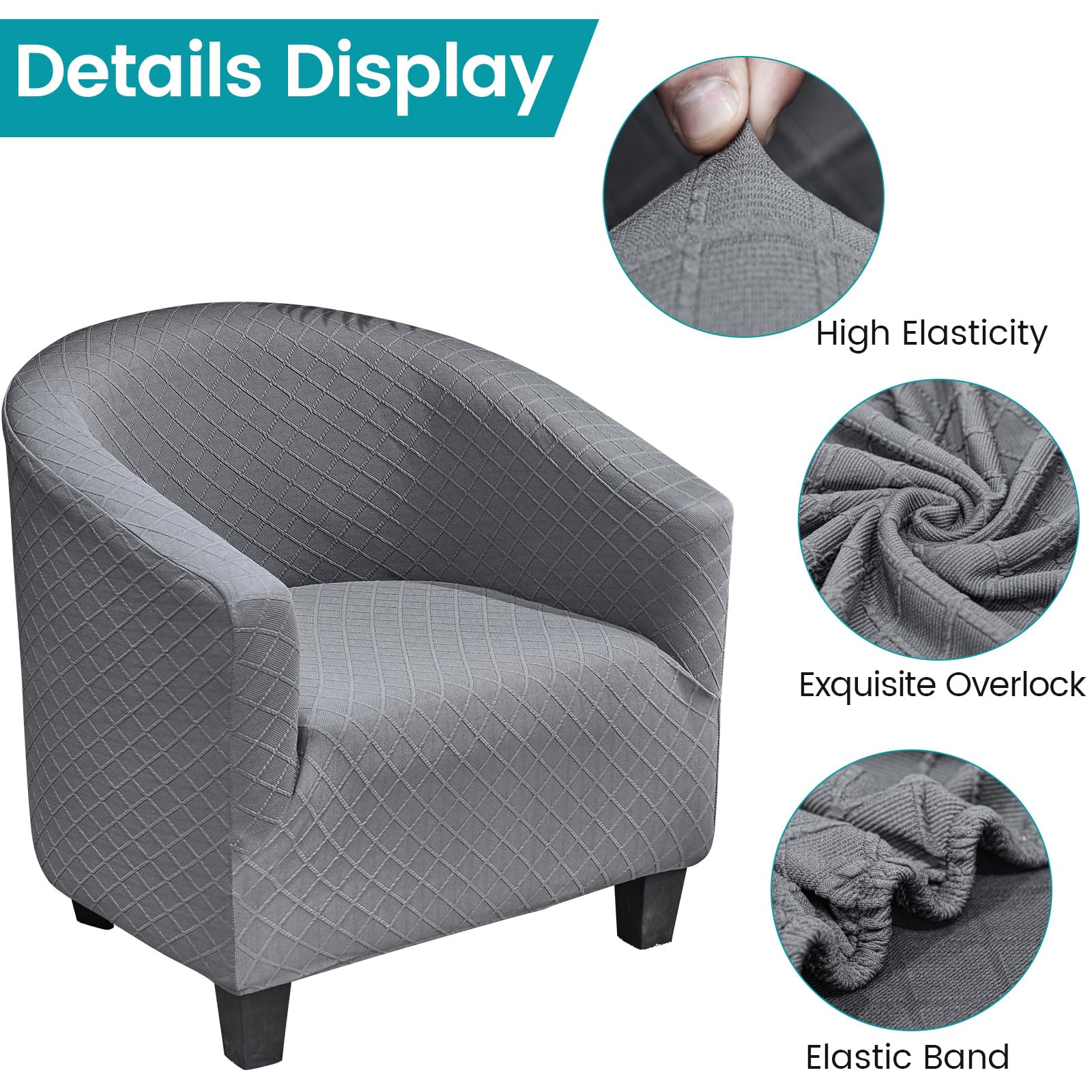 moismk Copripoltrona da Cocktail Chesterfield 1 Posto Copridivano