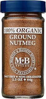 Morton & Bassett 100% Organic Ground Nutmeg | Warm, Sweet Spice for Baki...