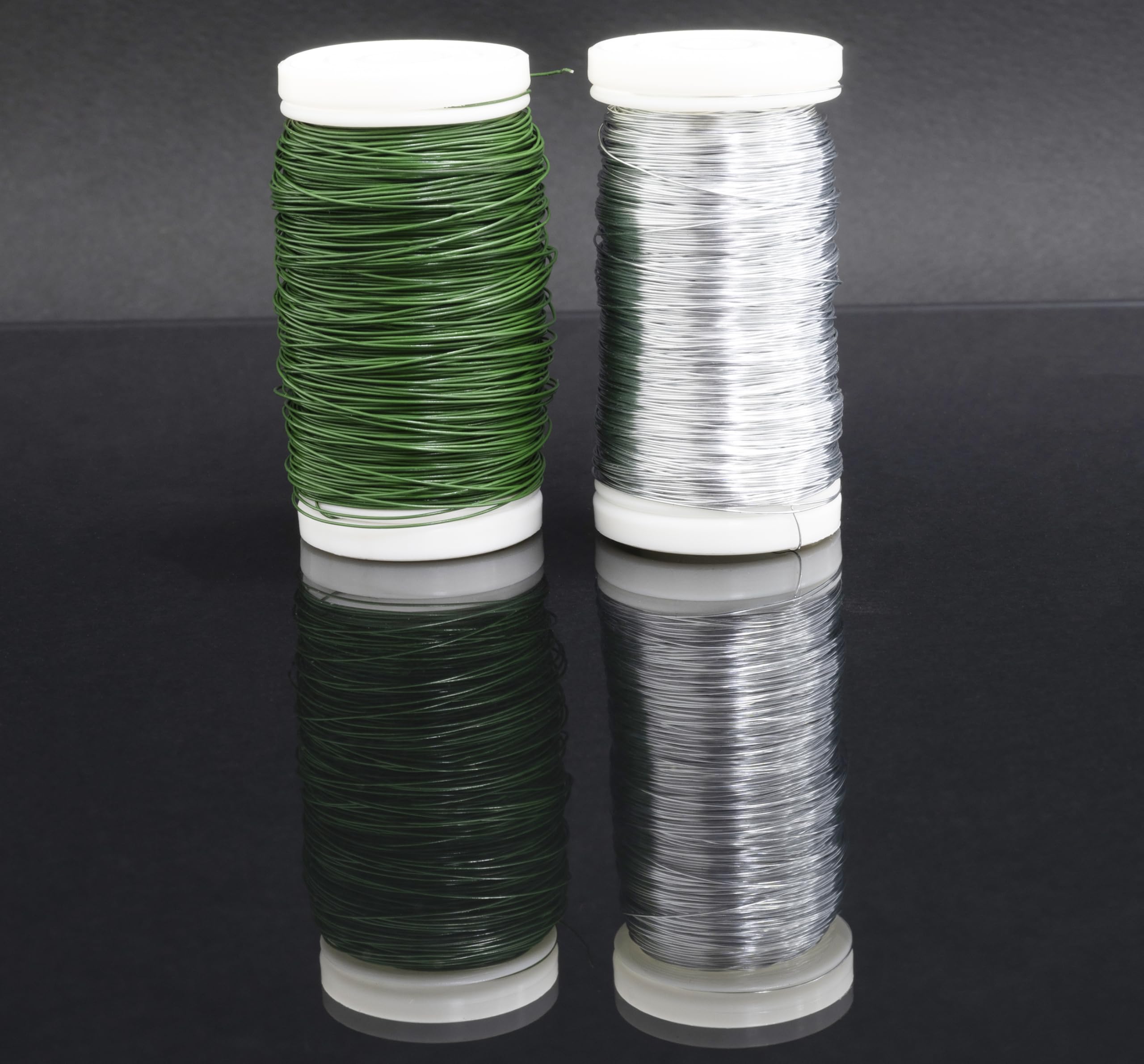 Alambre Recubierto Para Floristería Y Manualidades - Bobina De 0.35 Mm X 80 M, Color Verde, Perfecto Para Arreglos Florales Y DIY