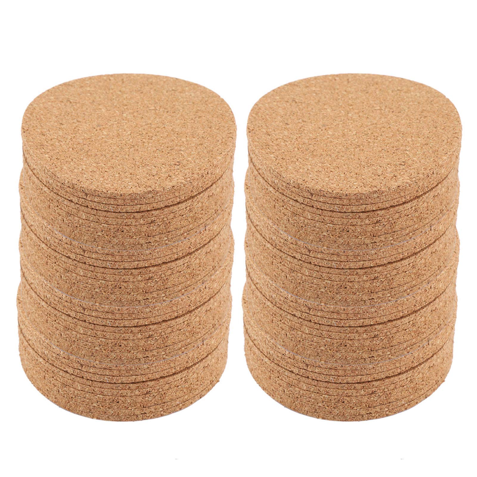 Haofy Posavasos de Madera 200 Uds para Protección Térmica y Antideslizante Mesa Oficina Hogar para Tazas Café, Desayunos Diarios, Reuniones en Casa, Regalos de Boda