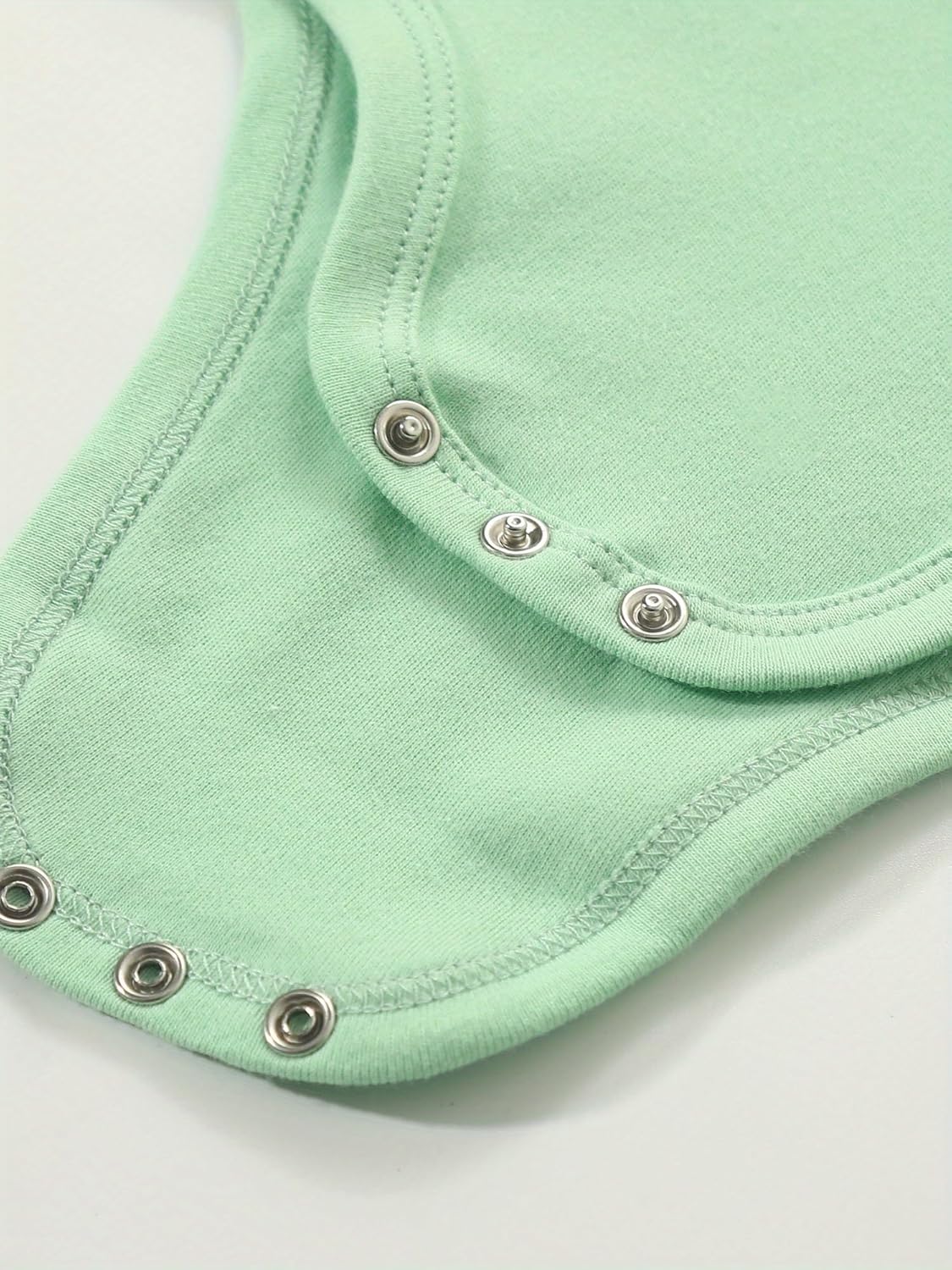 5-Pack Newborn Infant Unisex Short Sleeve Baby Bodysuits,Comfortable 100% Cotton Candy Color Rompers - Image 4