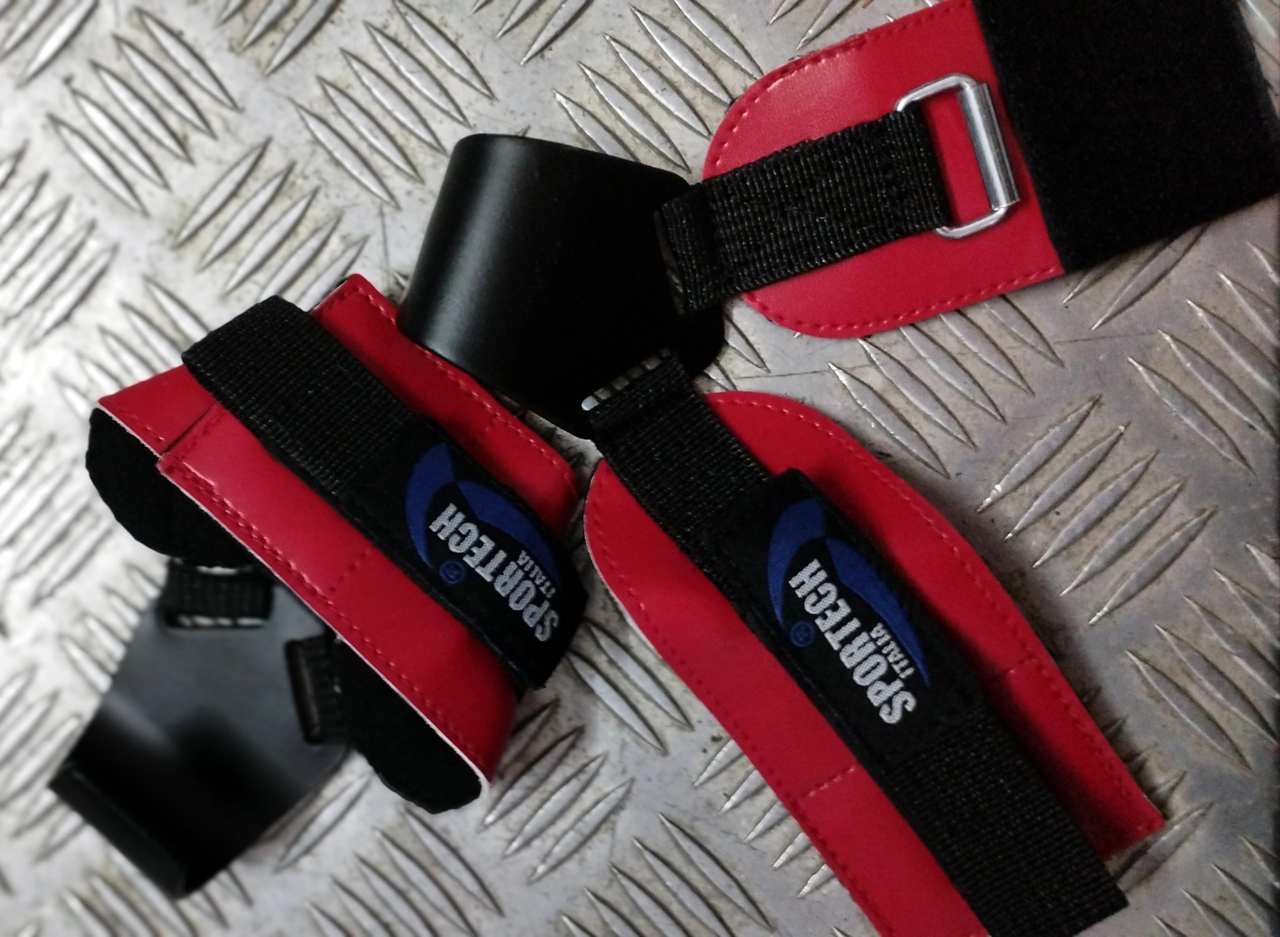 Ganci Palestra Imbottitura Chiusura Strappo Hand Grip Sollevamento Pesi Versa Grip Allenamento Muscolare Body Building Fitness