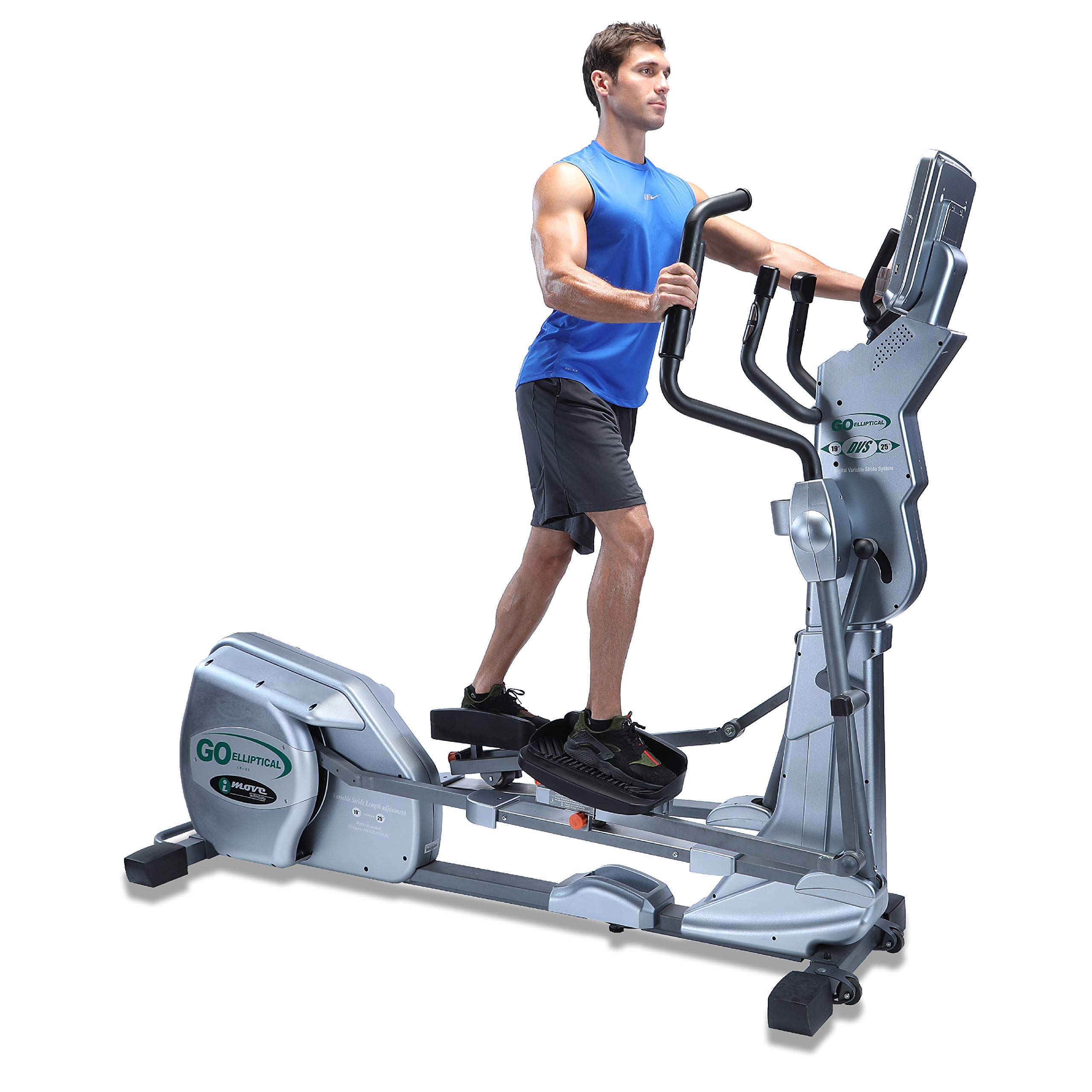 LX-03 Light Commercial Motorized VST 19”-25” Programmable Elliptical Exercise Cross Trainer Machine for Cardio