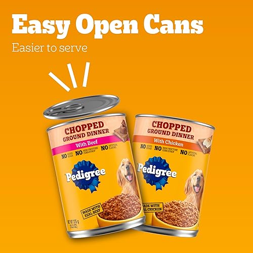Miniatura 9 de PEDIGREE Chopped Ground Dinner Wet Dog Food 132 oz Cans