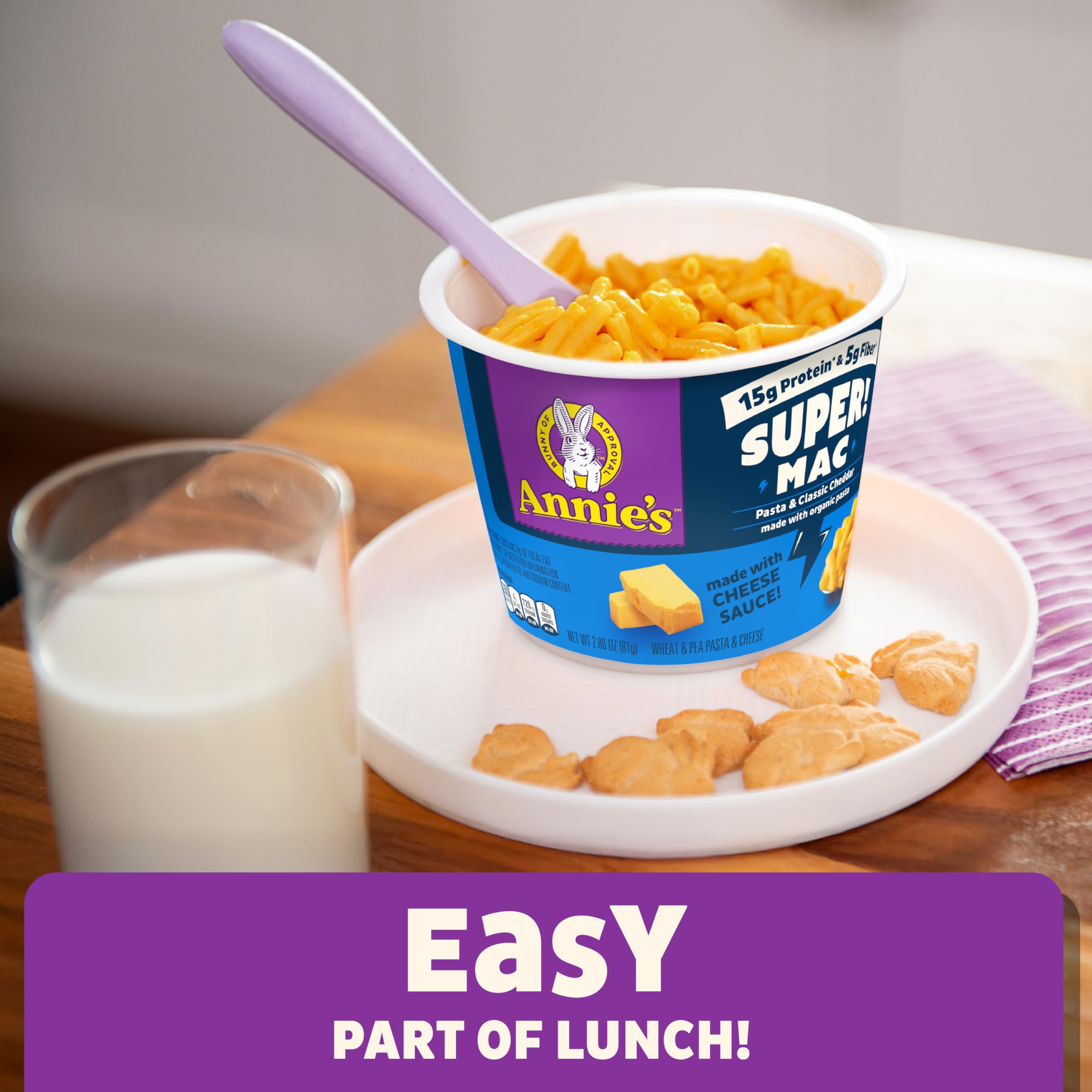 Annies Super Mac Microwave Pasta and Classic Cheddar Cups 4 Ct 11 44 oz — view 4