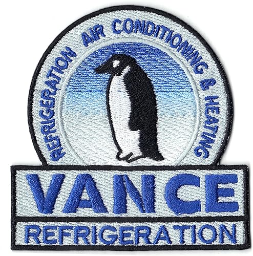Vance - Parche de logotipo de pingüino de refrigeración bordado para planchar