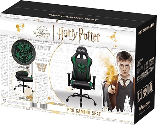 Miniatura 8 de SUBSONIC Harry Potter - Silla ergonómica oficial para jugadores, respaldo y reposabrazos ajustables -Slytherin - para silla de juegos dolescente y