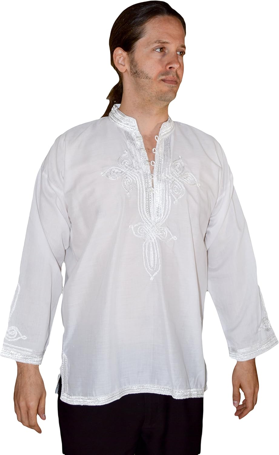 Marrakesh Men Tunic Caftan White With ...