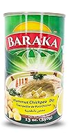 Vista 1 de Baraka Hummus Tahini Dip original Hummus de garbanzos vegano totalmente natural con tahini para inmersión Liso, sin lácteos, sin OMG, sin