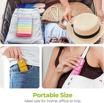 Weekly Pill Organizer 3 Times a Day Large 7 Day Pill Box