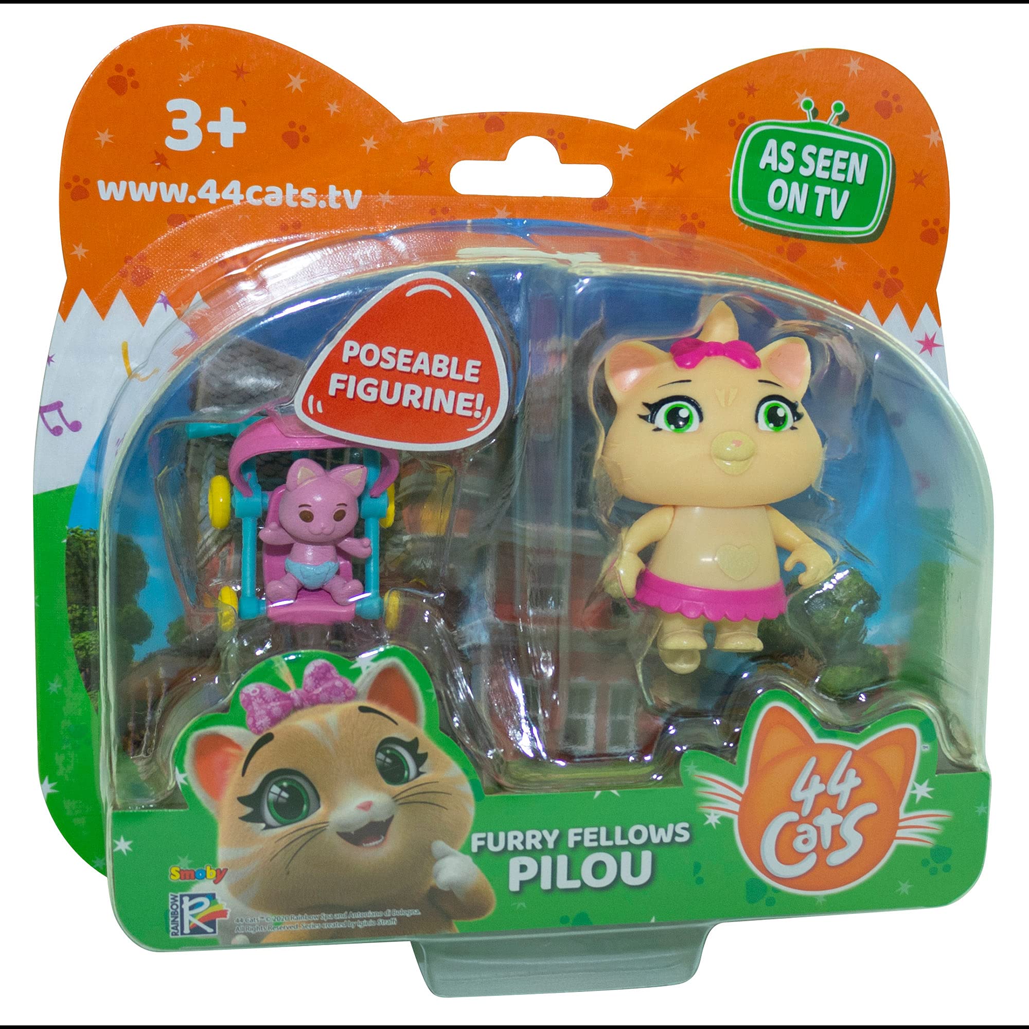 Smartphone Tactile Bébé 44 Cats - Électronique Parlante, Musique, Clips Au Lit - Jeu éducatif 3 Ans Et Plus