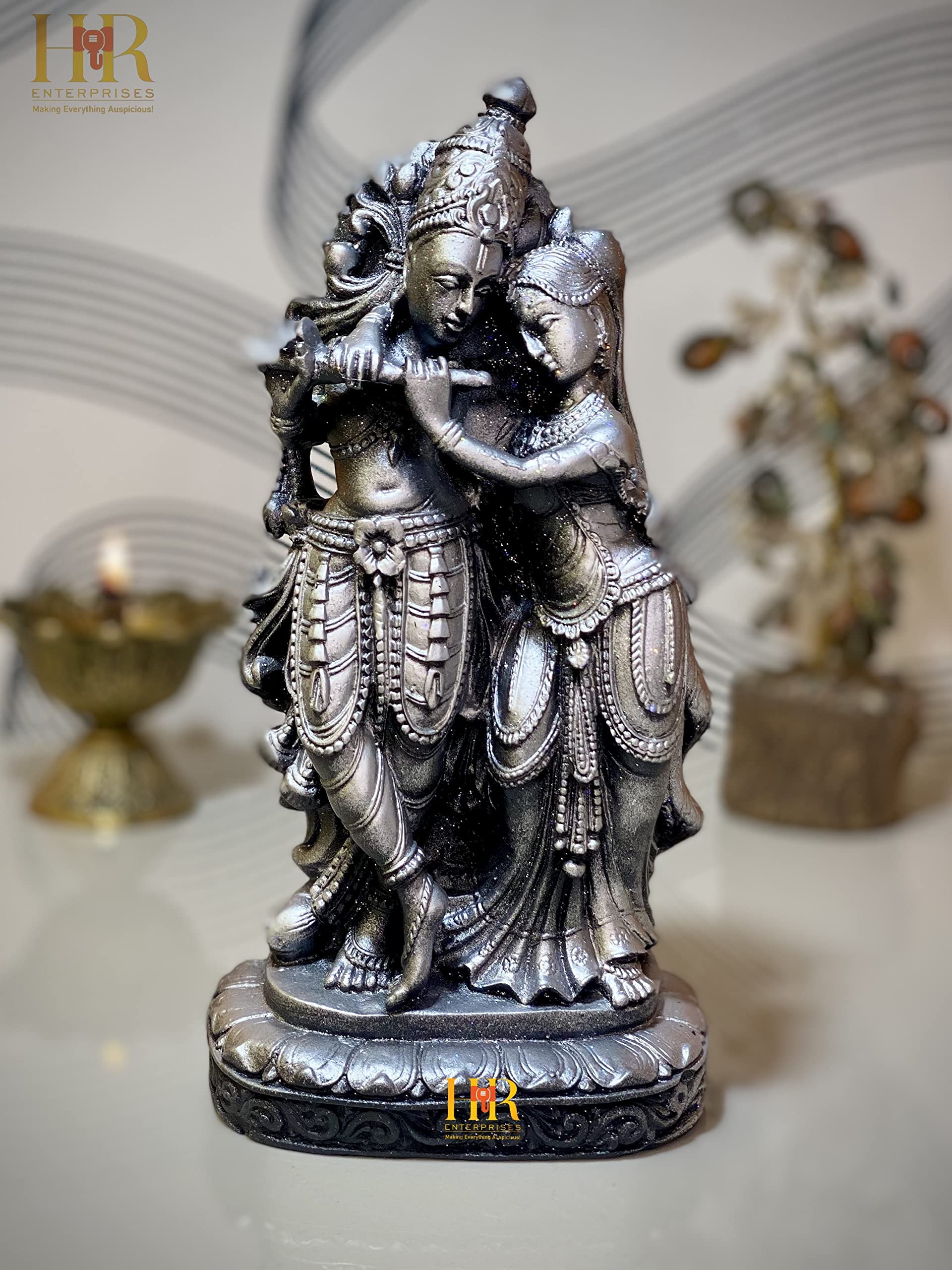 Radha Krishna Statue - Hindu God Idol -9