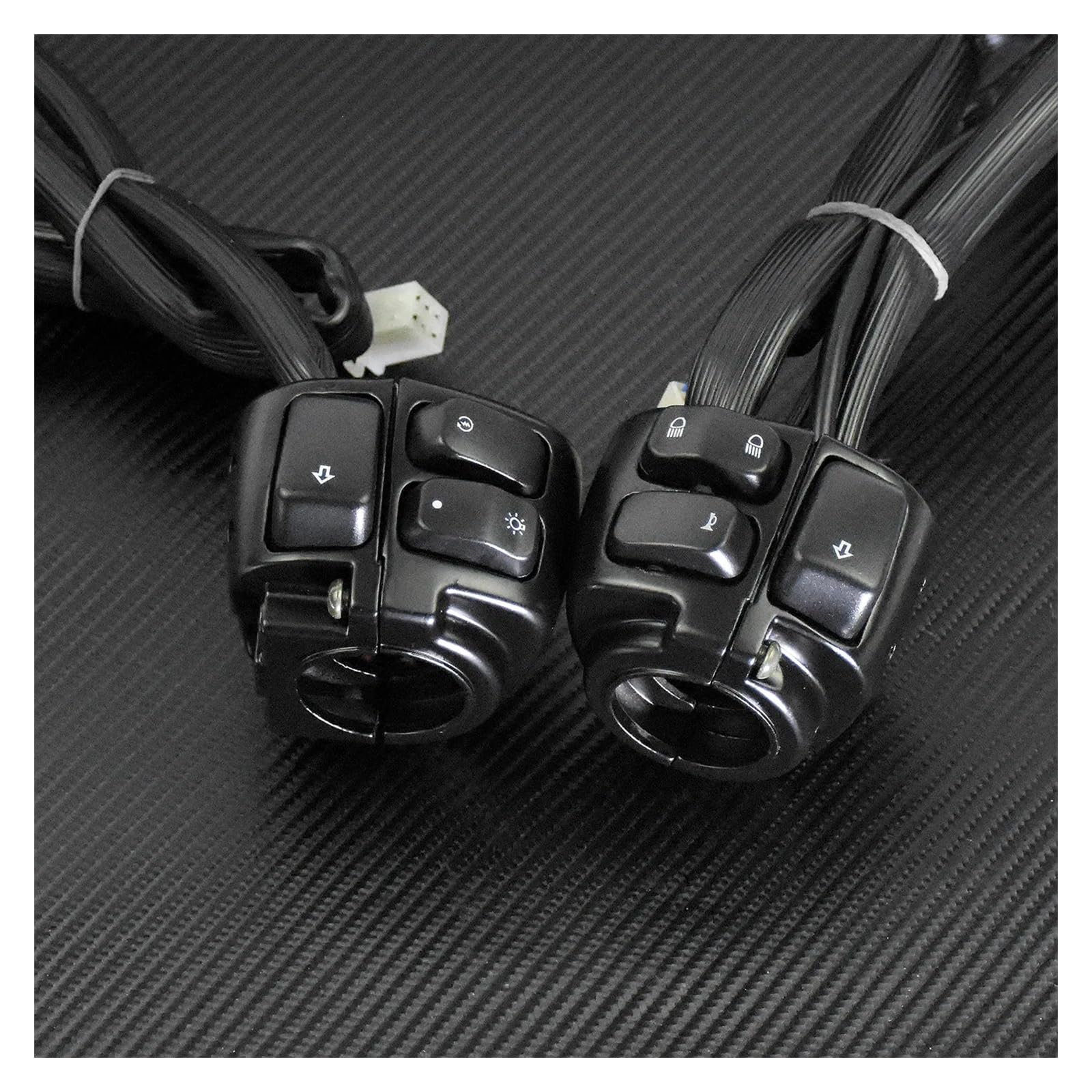 Manopole Manubrio Impugnatura Moto 1 "Manubrio Interruttore di Controllo Custodia Cablaggio + Manopole Per Har&ley Dyna Fat Bob FXDF Touring FLHR Sportster XL