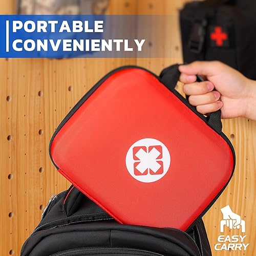 Miniatura 5 de VITUU Kit de primeros auxilios de 267 piezas, kit de primeros auxilios para negocios, hogar, viajes, camping, senderismo, deportes, oficina,