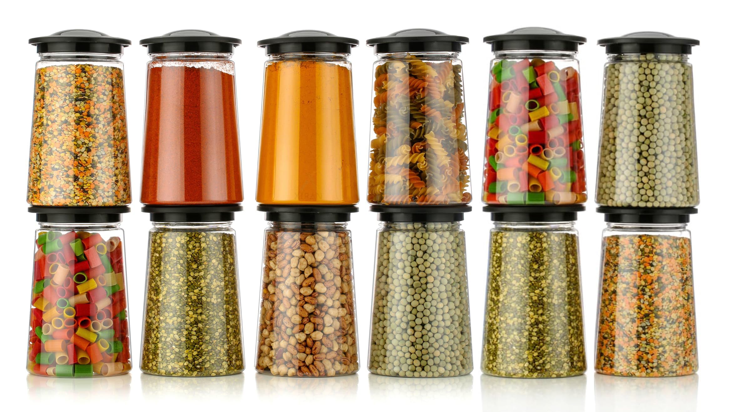 Xiran Kitchen Storage Box, Container for Kitchen, Storage Box for Kitchen, Storage Jars, Storage Containers for Pulses,