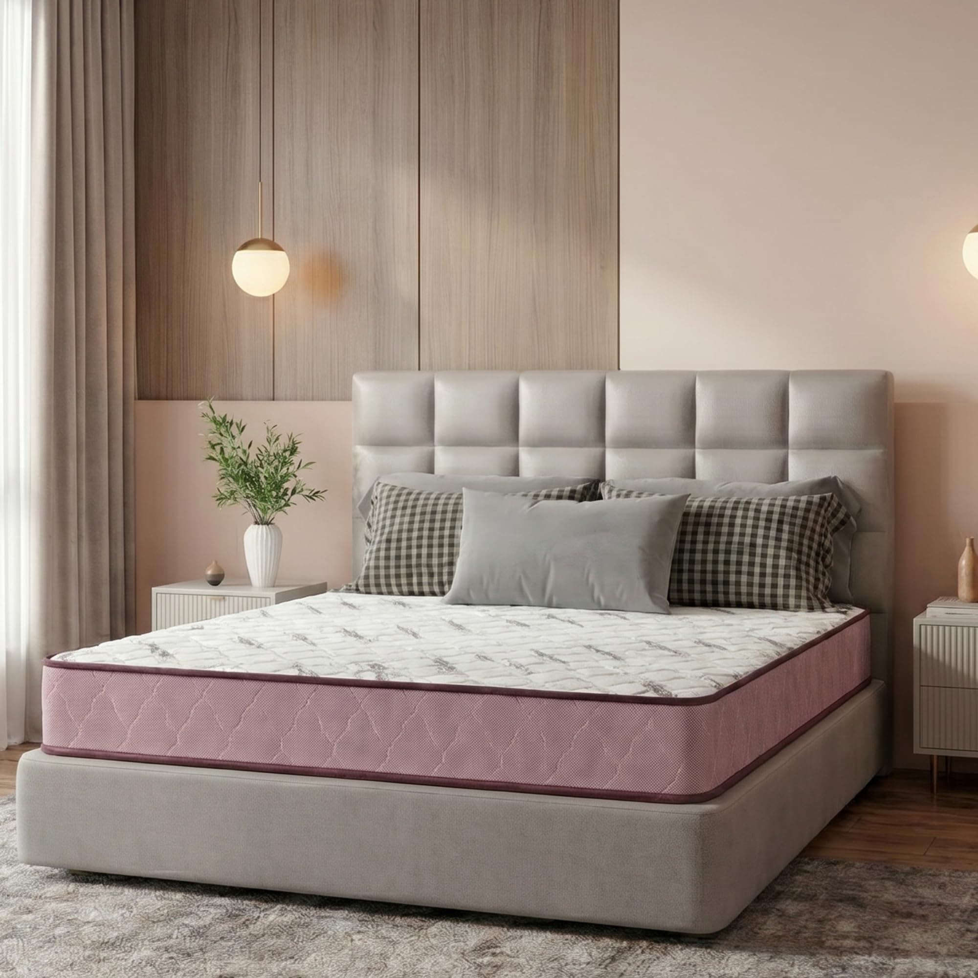Interio by Godrej Restomagic Latex Mattress | 5-Years Warranty | King Bed, 8-Inch Mattress (72 x 72 x 8 Inches, Latex Foam)
