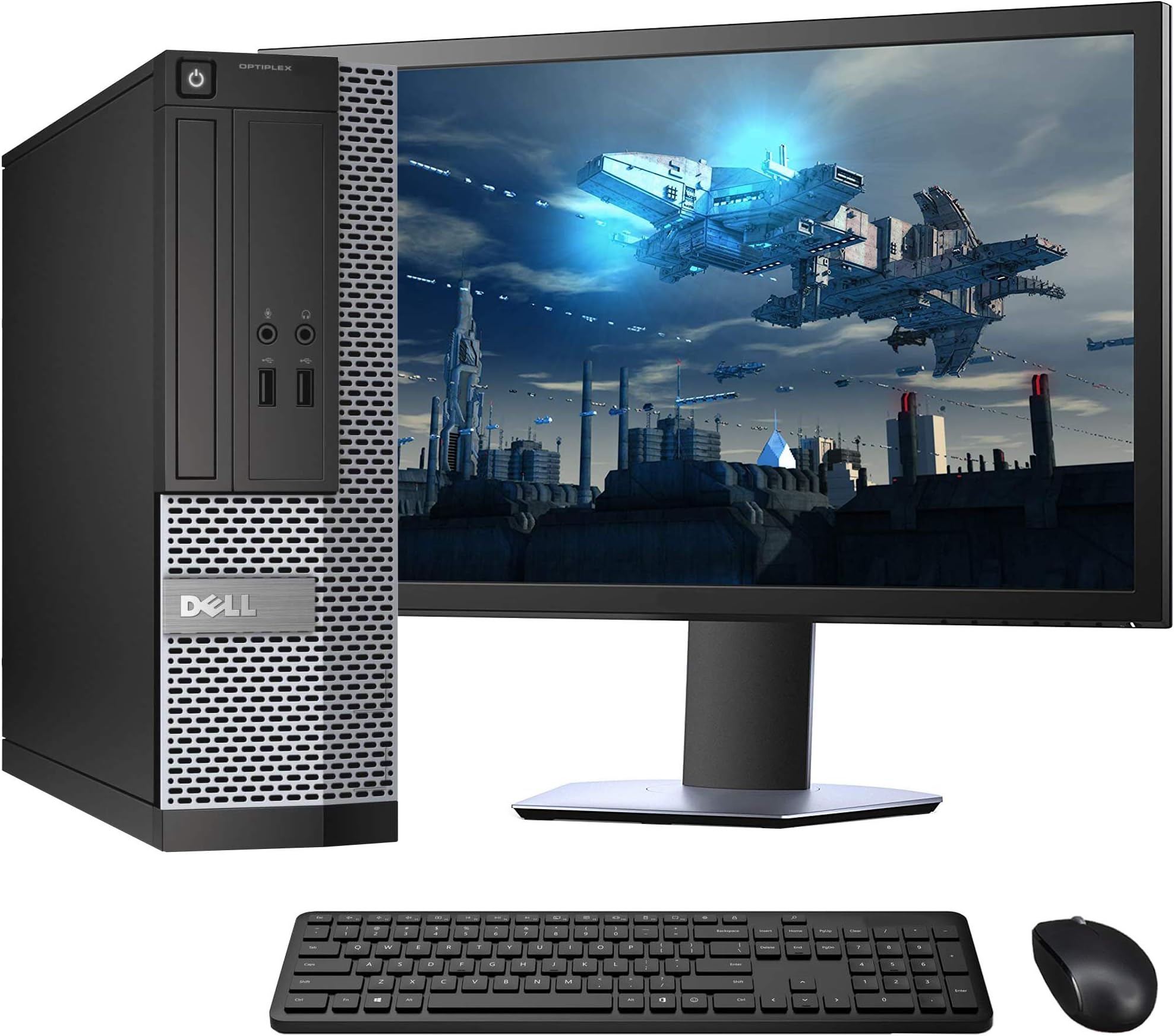 Dell OptiPlex 3020 SFF Computer Desktop PC, Intel Core i5 Processor, 8GB Ram, 500 GB Hard Drive, 22" LCD Monitor, BTO Wireless Keyboard & Mouse, BTO Wi-Fi & Bluetooth, Win 10 Pro (Renewed)