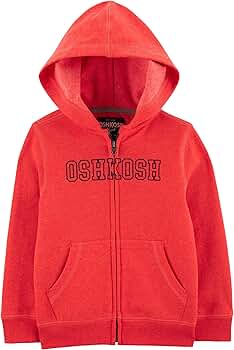 Amazon.com: OshKosh B'Gosh Boys' Full Zip Logo Hoodie