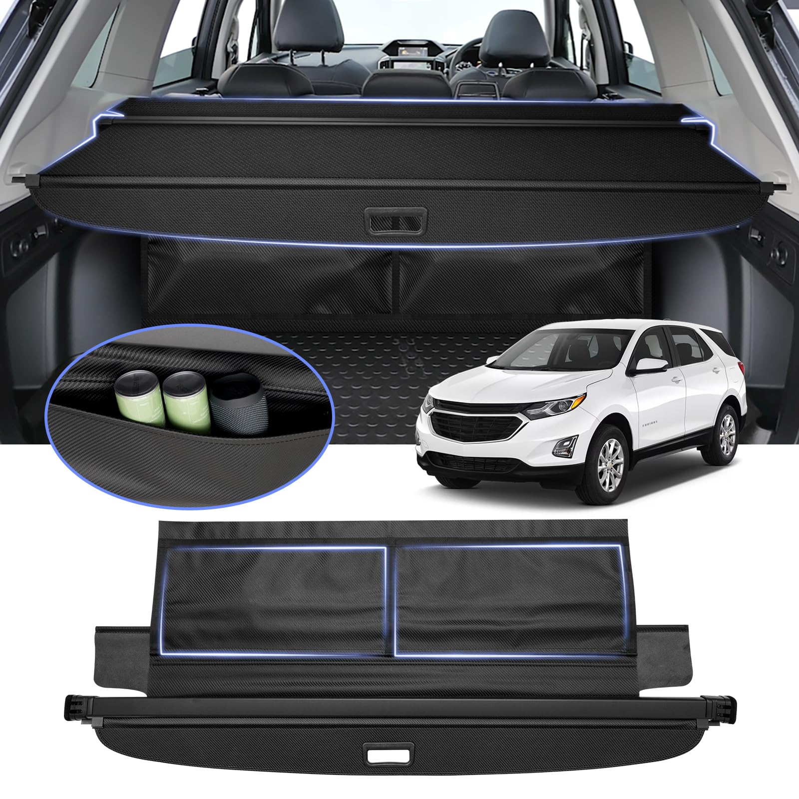 Custodia Protettiva In TPU Con Portachiavi  4 Pulsanti, Bianco  Per Chevrolet Cruze Impala Camaro Garna Equinox~p134155849