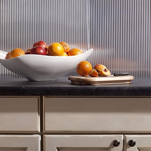 Miniatura 63 de FASÄDE Panel decorativo para salpicaduras de vinilo acanalado en bronce bermudas (muestra de 6 x 6 pulgadas) Bronce (Bermuda Bronze),Bronce