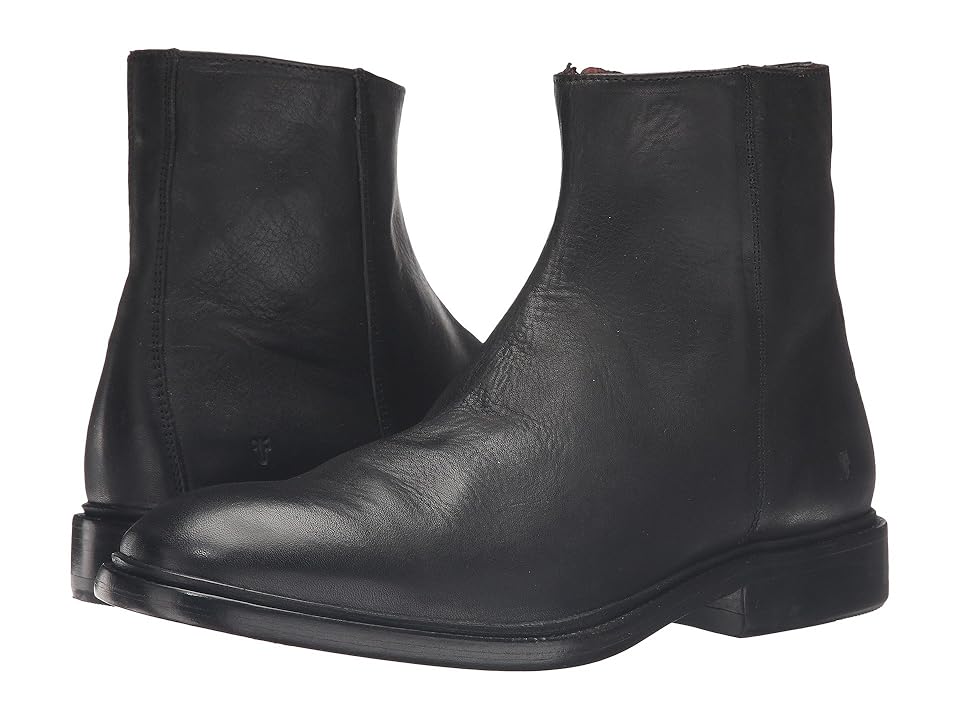 

Frye Chris Inside Zip (Black Tumbled Full Grain) Men's Boots
