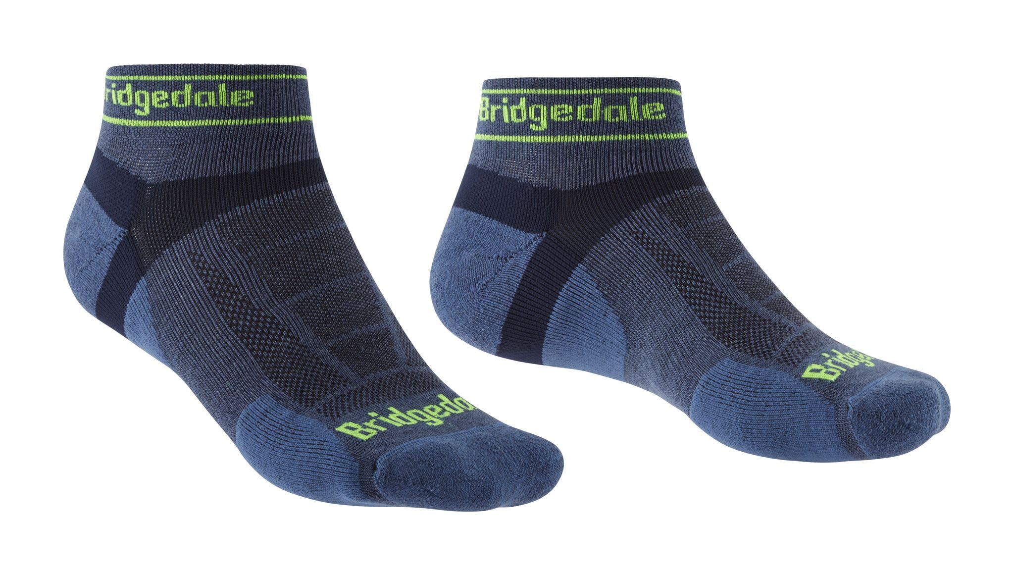 Bridgedale TRAIL RUN Ultralight T2 Merino Sport Low-Men's- Medium-Blue