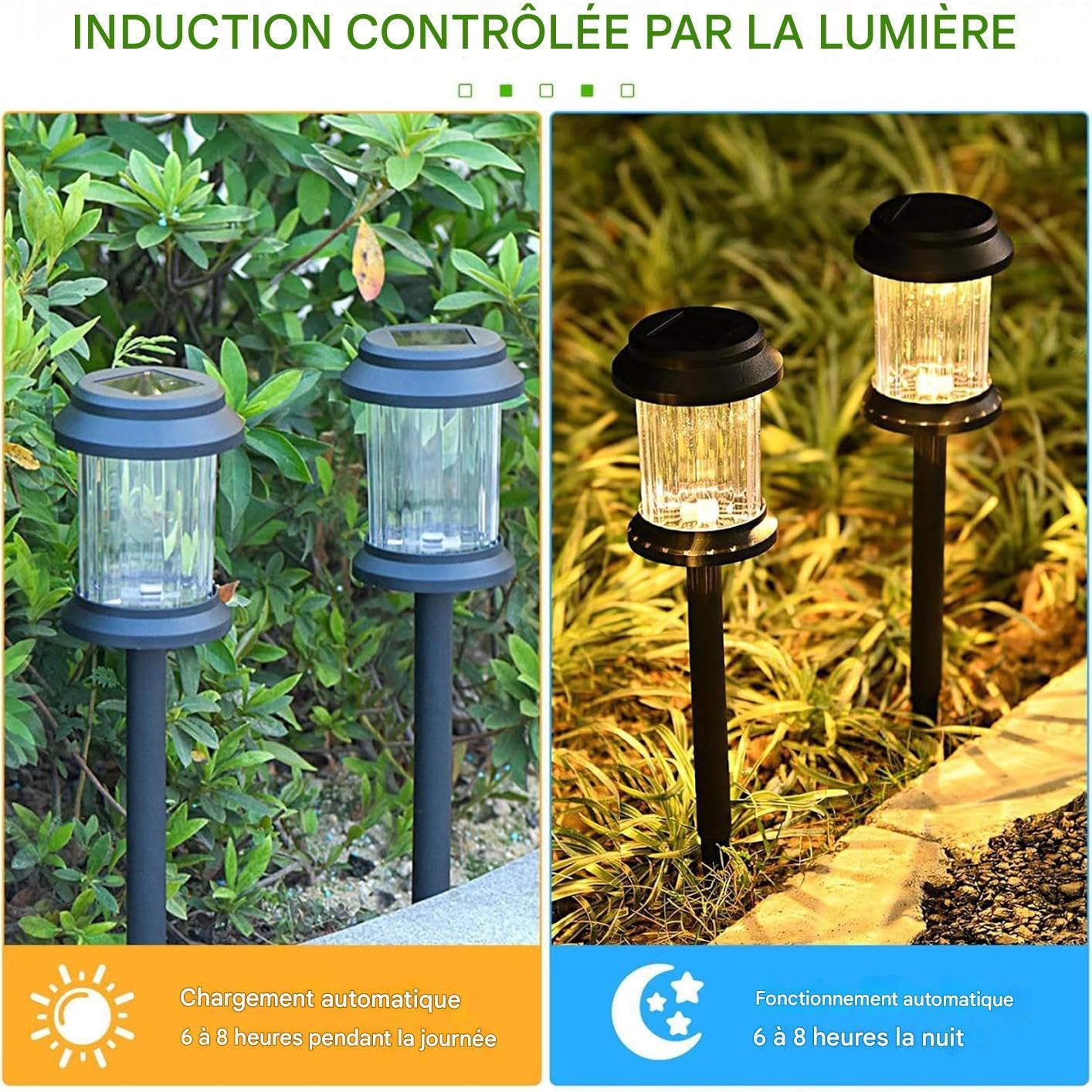 Lampes Solaires D'Extérieur Pour Jardin Lot De 6 Pièces Décoratives LED