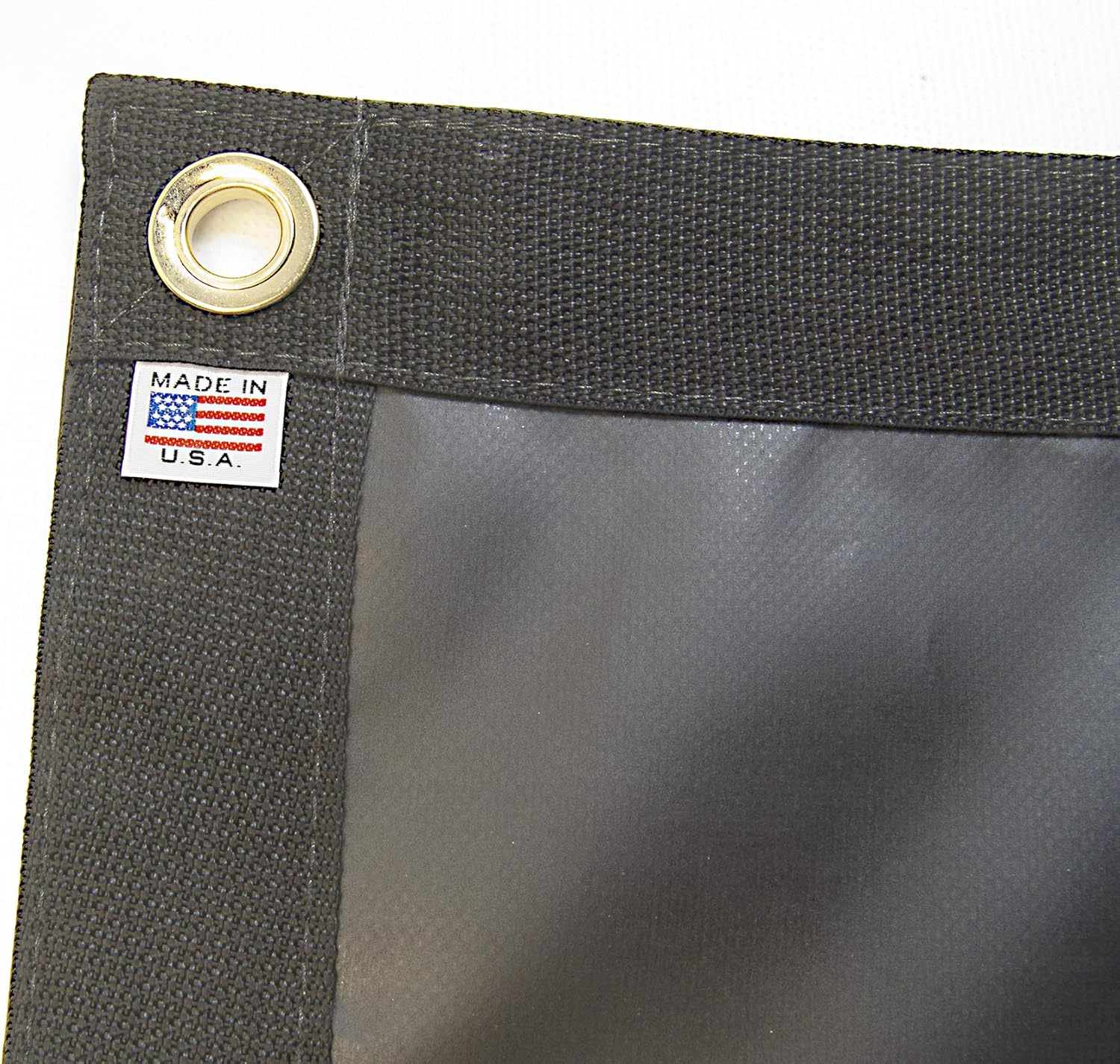 Tarp, Black, Durable, Waterproof, 10 Oz. Vinyl w/Reinforced Edges (3' X 4' Feet)