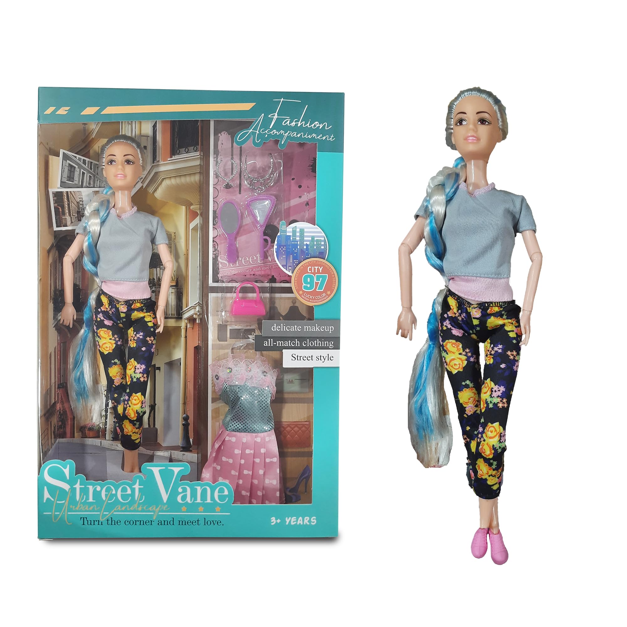 KiddyBuddy Fashion Doll and Accessories Set for Girls 3 4 5 6 7 Years Old - Endless Adventures for Your Little Princess,Toys for Kids Multicolor (B0CL3GK4Y6) Amazon Price History, Amazon Price Tracker