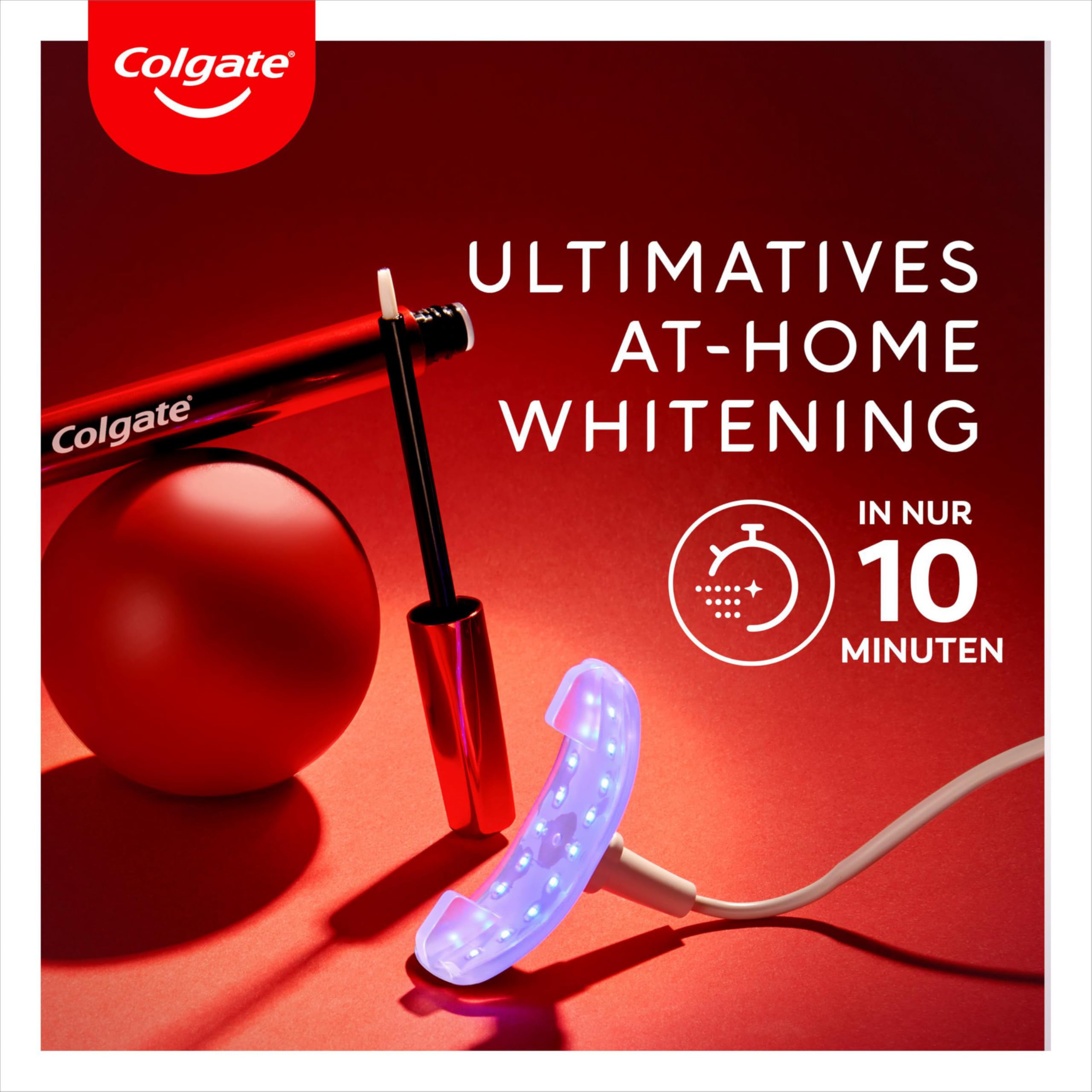 Colgate Max White LED Whitening Kit + Colgate Max White Overnight Whitening-Serum 2.5ml