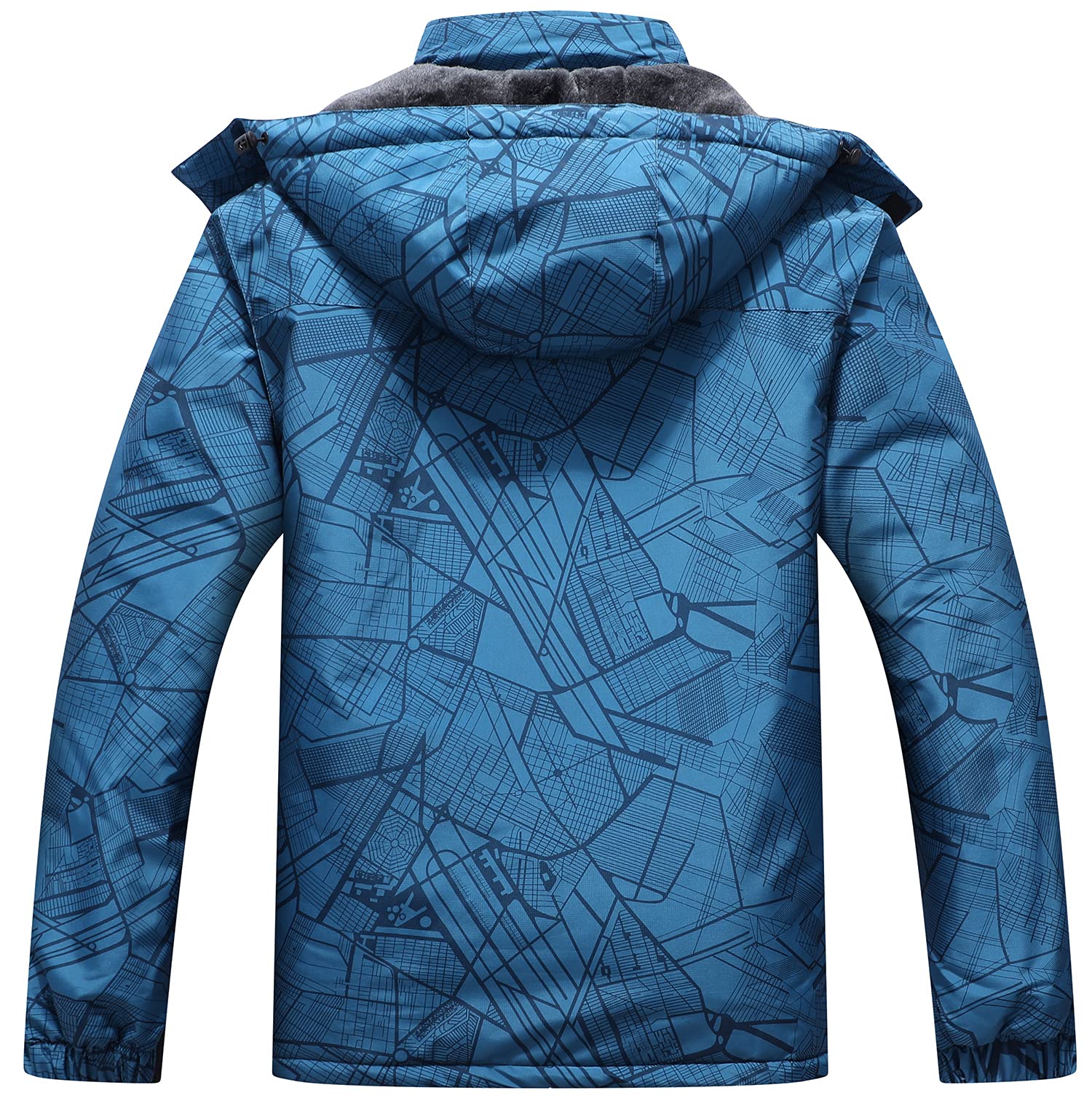 OTU Men's Waterproof Ski Jacket Snowboarding Windbreaker Warm Winter Hooded Mountain Snow Coat