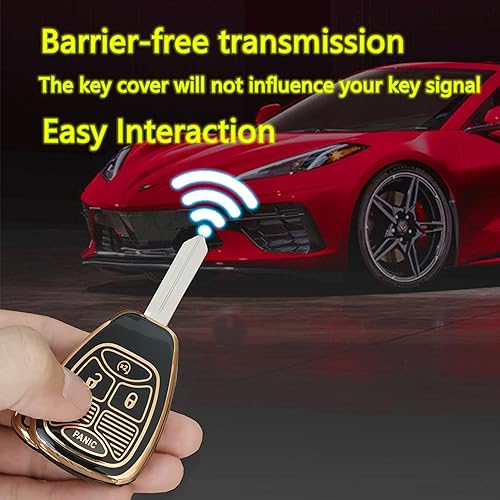 Miniatura 6 de Funda para llavero Jeep con llavero para Jeep WranglerCompass 2007-2018Dodge RamDurango 2007-2009Calibre 2007-2012Nitro 2007-2011Dakota 2008-2011